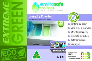 Extreme Green Hard Water Laundry Powder 10kg double strength oxygen bleach